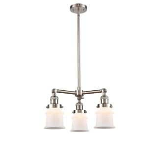A thumbnail of the Innovations Lighting 207 Small Canton Brushed Satin Nickel / Matte White