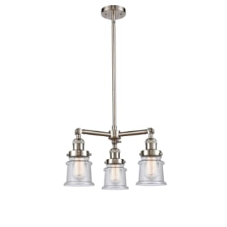 A thumbnail of the Innovations Lighting 207 Small Canton Brushed Satin Nickel / Seedy