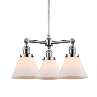 A thumbnail of the Innovations Lighting 207 Large Cone Brushed Satin Nickel / Matte White Cased