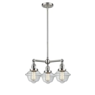 A thumbnail of the Innovations Lighting 207 Small Oxford Brushed Satin Nickel / Clear