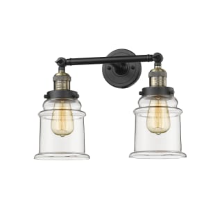 A thumbnail of the Innovations Lighting 208 Canton Black Antique Brass / Clear