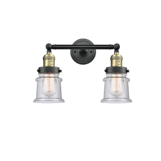 A thumbnail of the Innovations Lighting 208 Small Canton Black Antique Brass / Seedy