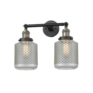 A thumbnail of the Innovations Lighting 208 Stanton Black Antique Brass / Wire Mesh