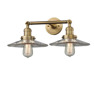 A thumbnail of the Innovations Lighting 208 Halophane Brushed Brass / Halophane