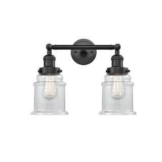 A thumbnail of the Innovations Lighting 208 Canton Matte Black / Clear