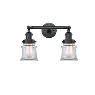 A thumbnail of the Innovations Lighting 208 Small Canton Matte Black / Clear