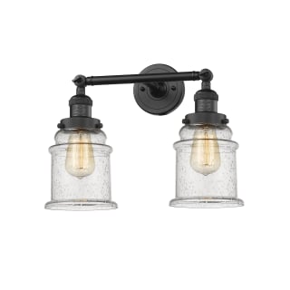 A thumbnail of the Innovations Lighting 208 Canton Matte Black / Seedy