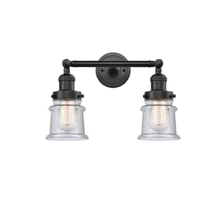 A thumbnail of the Innovations Lighting 208 Small Canton Matte Black / Seedy