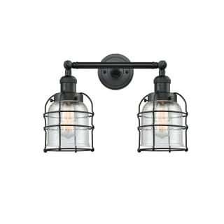 A thumbnail of the Innovations Lighting 208 Small Bell Cage Matte Black / Seedy