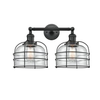 A thumbnail of the Innovations Lighting 208 Large Bell Cage Matte Black / Clear