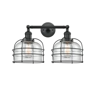 A thumbnail of the Innovations Lighting 208 Large Bell Cage Matte Black / Seedy