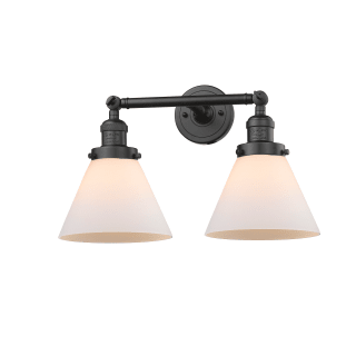 A thumbnail of the Innovations Lighting 208 Large Cone Oiled Rubbed Bronze / Matte White Cased