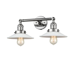 A thumbnail of the Innovations Lighting 208 Halophane Polished Chrome / Matte White