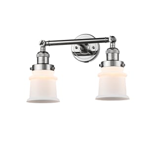 A thumbnail of the Innovations Lighting 208 Small Canton Polished Chrome / Matte White