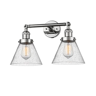 A thumbnail of the Innovations Lighting 208 Large Cone Polished Chrome / Seedy