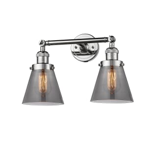 A thumbnail of the Innovations Lighting 208 Small Cone Polished Chrome / Smoked