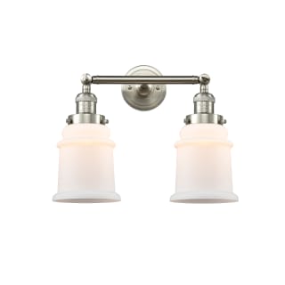 A thumbnail of the Innovations Lighting 208 Canton Brushed Satin Nickel / Matte White