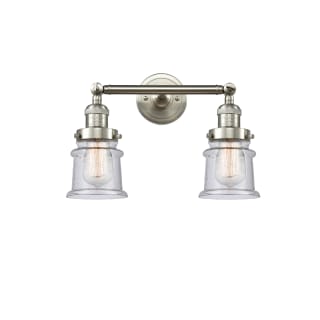 A thumbnail of the Innovations Lighting 208 Small Canton Brushed Satin Nickel / Seedy