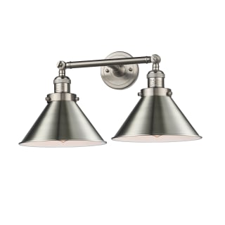 A thumbnail of the Innovations Lighting 208 Briarcliff Satin Brushed Nickel / Oiled Rubbed Bronze