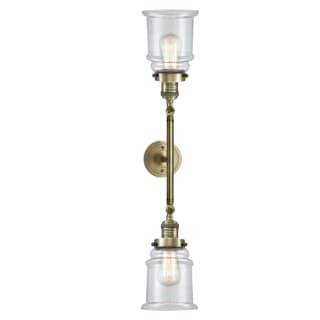 A thumbnail of the Innovations Lighting 208L Canton Antique Brass / Clear