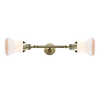 A thumbnail of the Innovations Lighting 208L Bellmont Antique Brass / Matte White