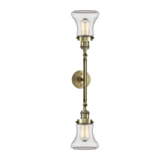 A thumbnail of the Innovations Lighting 208L Bellmont Antique Brass / Clear