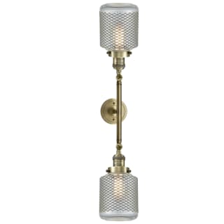 A thumbnail of the Innovations Lighting 208L Stanton Antique Brass / Vintage Wire Mesh