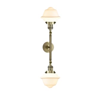 A thumbnail of the Innovations Lighting 208L Small Oxford Antique Brass / Matte White
