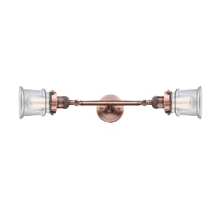 A thumbnail of the Innovations Lighting 208L Small Canton Antique Copper / Clear