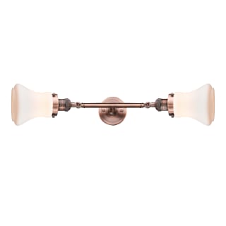 A thumbnail of the Innovations Lighting 208L Bellmont Antique Copper / Matte White