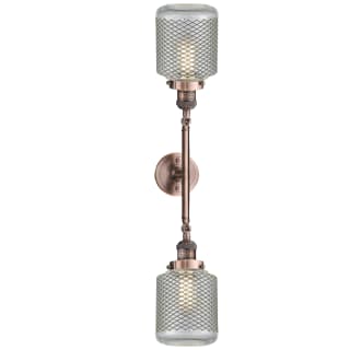 A thumbnail of the Innovations Lighting 208L Stanton Antique Copper / Wire Mesh