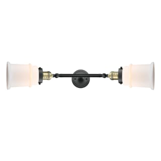 A thumbnail of the Innovations Lighting 208L Canton Black Antique Brass / Matte White