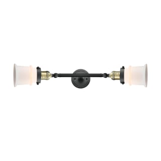 A thumbnail of the Innovations Lighting 208L Small Canton Black Antique Brass / Matte White