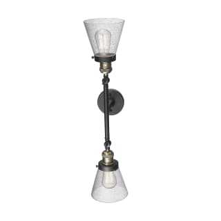 A thumbnail of the Innovations Lighting 208L Small Cone Black Antique Brass / Seedy
