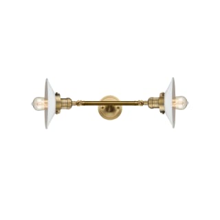 A thumbnail of the Innovations Lighting 208L Halophane Brushed Brass / Matte White