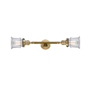 A thumbnail of the Innovations Lighting 208L Small Canton Brushed Brass / Clear