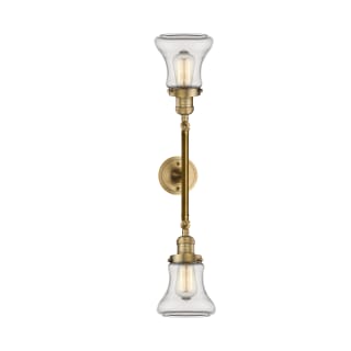 A thumbnail of the Innovations Lighting 208L Bellmont Brushed Brass / Clear