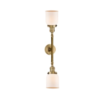 A thumbnail of the Innovations Lighting 208L Small Bell Brushed Brass / Matte White