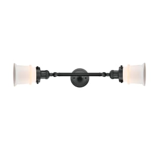 A thumbnail of the Innovations Lighting 208L Small Canton Matte Black / Matte White