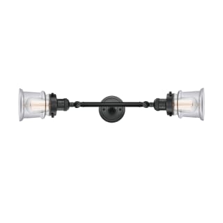 A thumbnail of the Innovations Lighting 208L Small Canton Matte Black / Clear