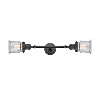 A thumbnail of the Innovations Lighting 208L Small Canton Matte Black / Seedy