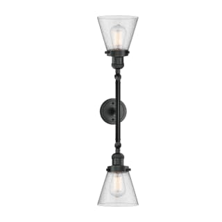A thumbnail of the Innovations Lighting 208L Small Cone Matte Black / Seedy