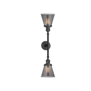 A thumbnail of the Innovations Lighting 208L Small Cone Oil Rubbed Bronze / Smoked