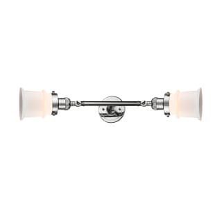 A thumbnail of the Innovations Lighting 208L Small Canton Polished Chrome / Matte White