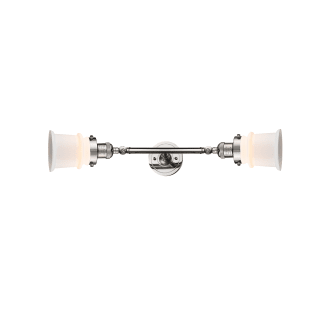 A thumbnail of the Innovations Lighting 208L Small Canton Polished Nickel / Matte White