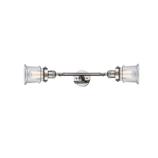 A thumbnail of the Innovations Lighting 208L Small Canton Polished Nickel / Clear