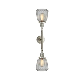 A thumbnail of the Innovations Lighting 208L Chatham Brushed Satin Nickel / Clear