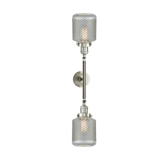 A thumbnail of the Innovations Lighting 208L Stanton Brushed Satin Nickel / Wire Mesh