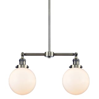 A thumbnail of the Innovations Lighting 209-8 Beacon Antique Brass / Gloss White