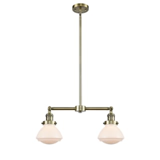 A thumbnail of the Innovations Lighting 209 Olean Antique Brass / Matte White